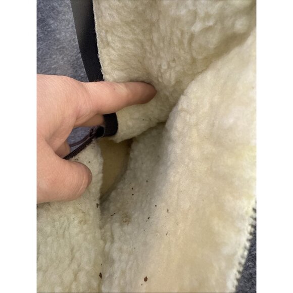 VTG Revelations Wool Lined Side Zip Block Heel Brown Booties 9.5N ✅PEELING W/BOX - Picture 14 of 14